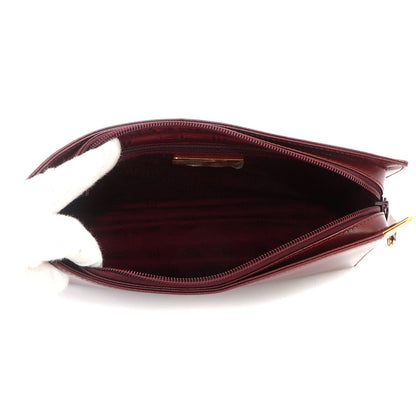 Cartier Must Line Clutch Second Bordeaux Leather Gold — view 5