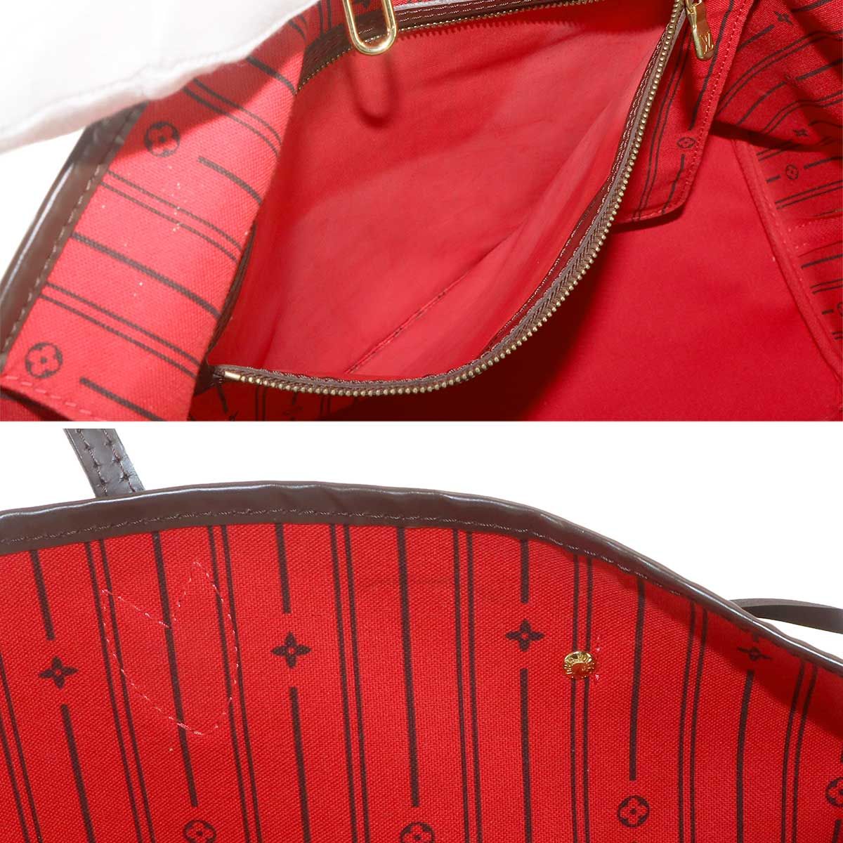 Louis Vuitton Damier Neverfull GM Tote Ebene Cerise Gold — view 7