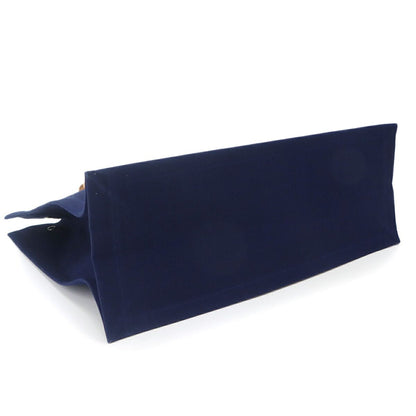 Saint Laurent Large Tote Canvas Navy Beige — view 4