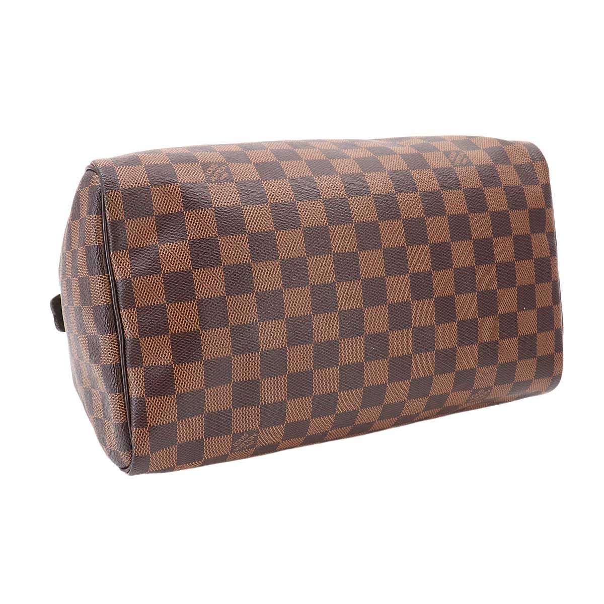 Louis Vuitton Damier Speedy 30 Hand Bag Ebene Brown Gold — view 4
