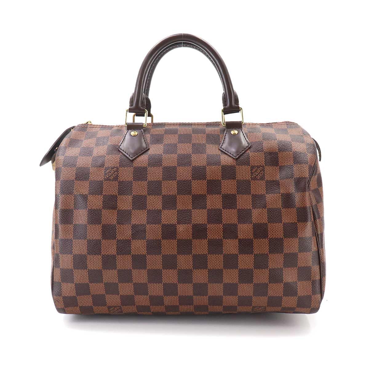 Louis Vuitton Damier Speedy 30 Hand Bag Ebene Brown Gold — view 2