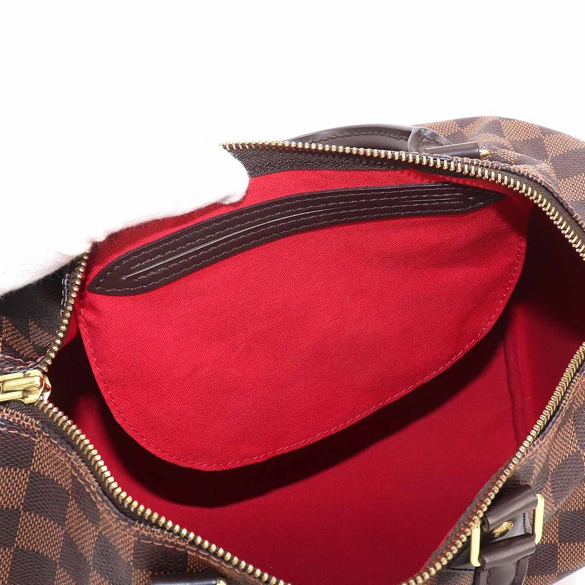 Louis Vuitton Damier Speedy 30 Hand Bag Ebene Brown Gold — view 7
