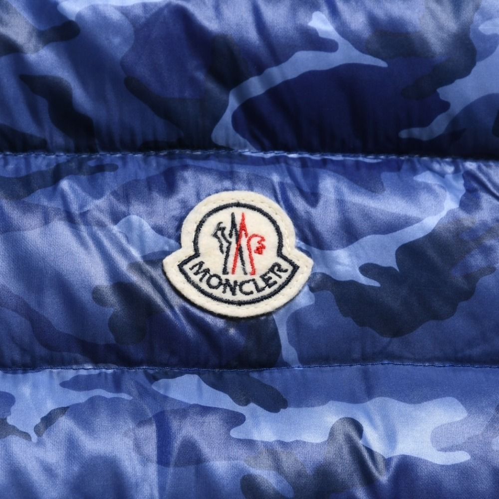 Moncler Patrick Down Vest Blue — view 6