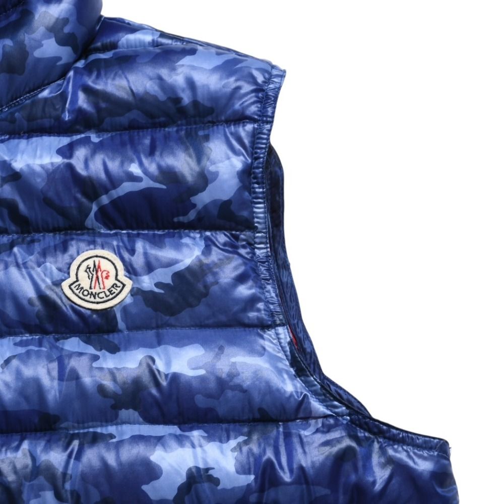 Moncler Patrick Down Vest Blue — view 4