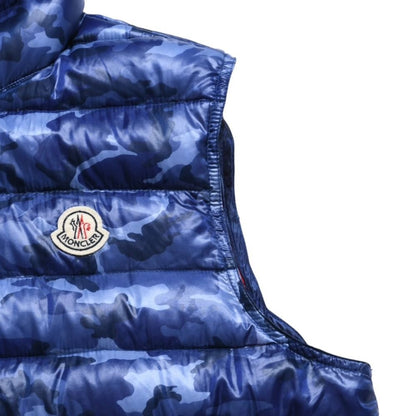 Moncler Patrick Down Vest Blue — view 4