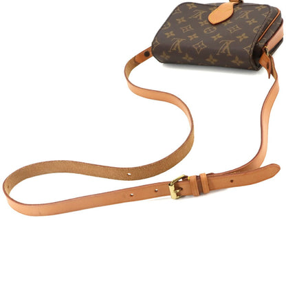Louis Vuitton Monogram Mini Shoulder Bag Brown Cartouchiere — view 5