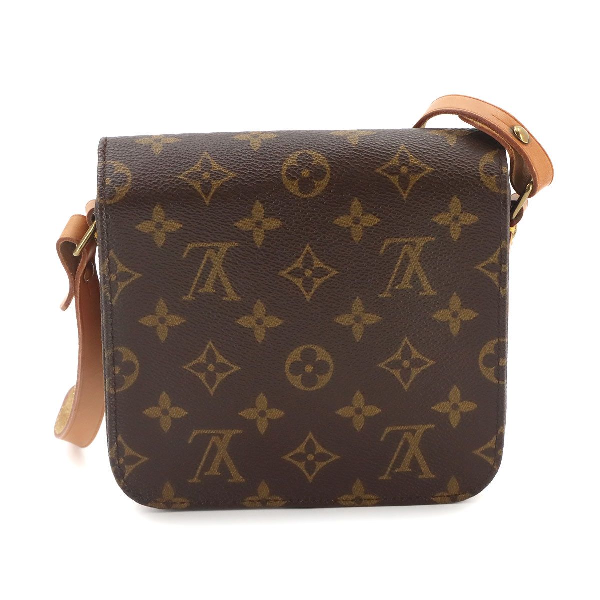 Louis Vuitton Monogram Mini Shoulder Bag Brown Cartouchiere — view 2