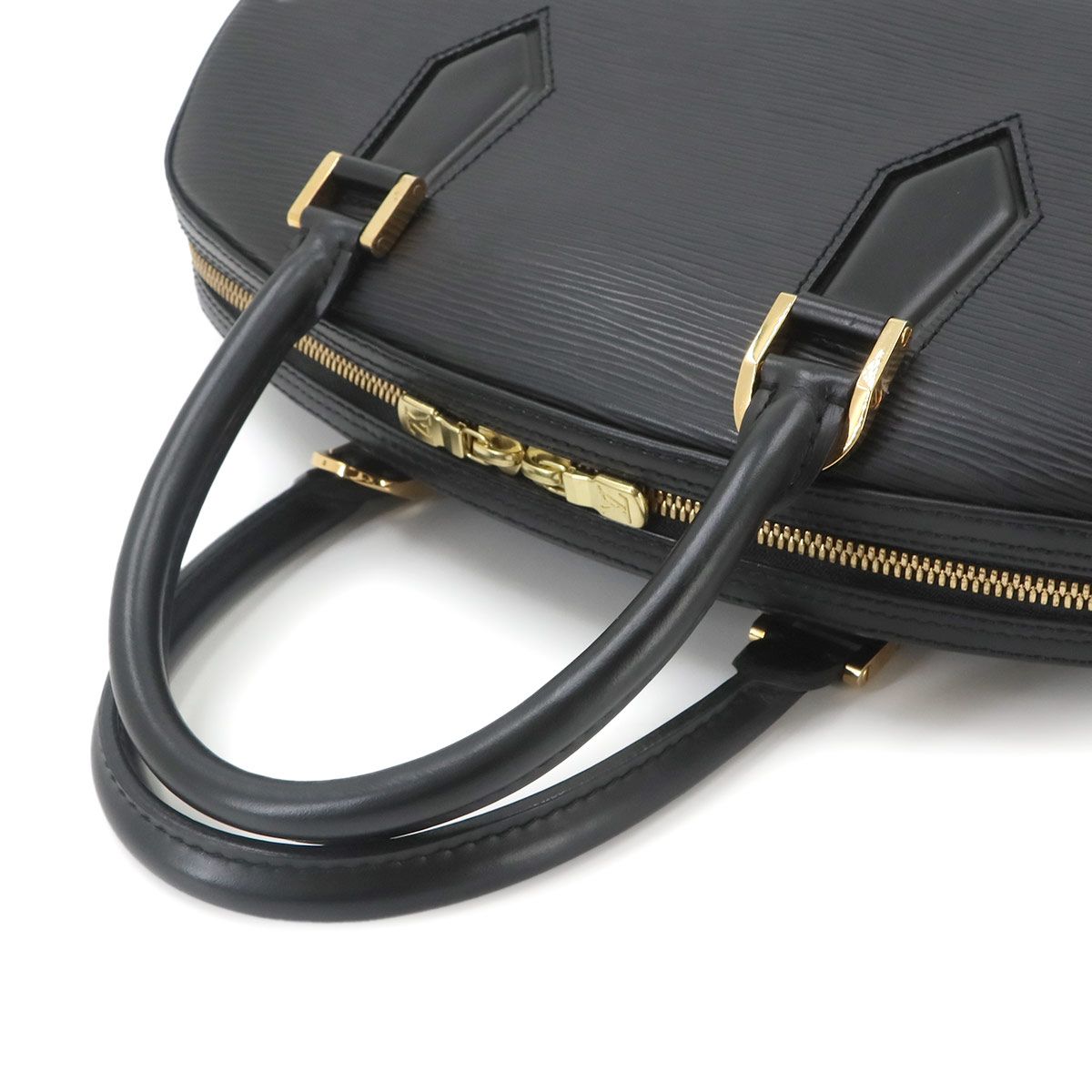 Louis Vuitton Epi Hand Bag Leather Noir Gold — view 6
