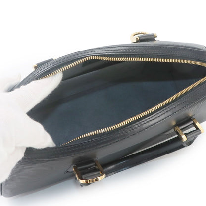 Louis Vuitton Epi Hand Bag Leather Noir Gold — view 7