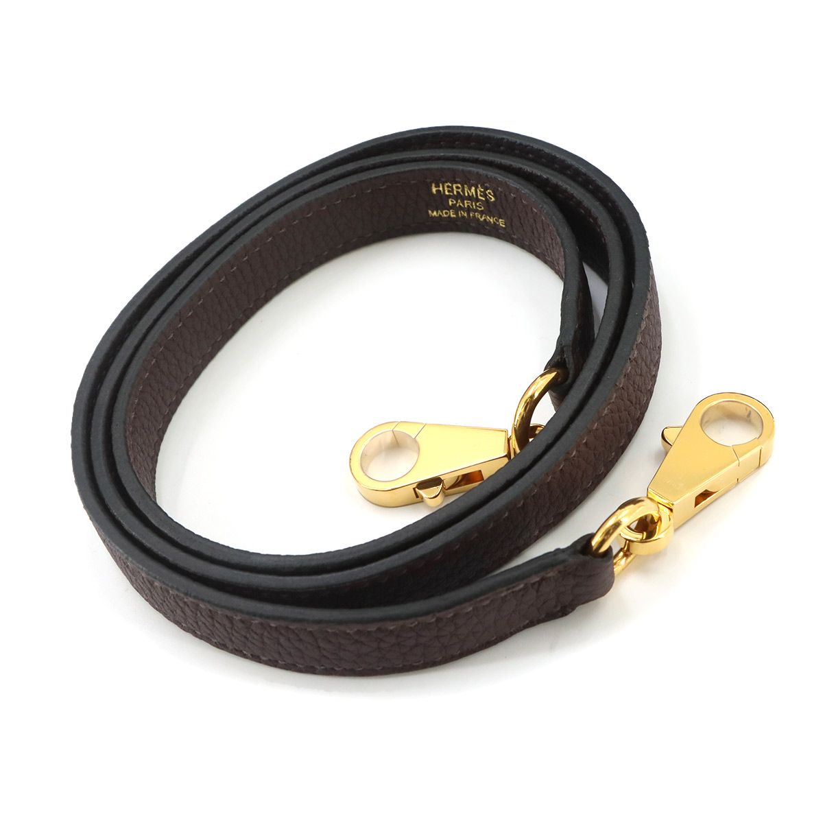 Hermes Kelly 32 Togo Chocolate 2-Way Bag Retourne Gold — view 8