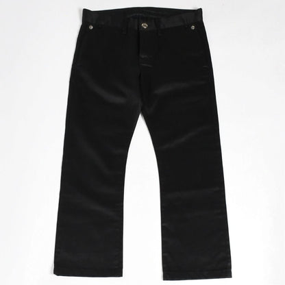 Chrome Hearts Cross Ball Button Chino Pants 32 Scroll Label Black Silver 4