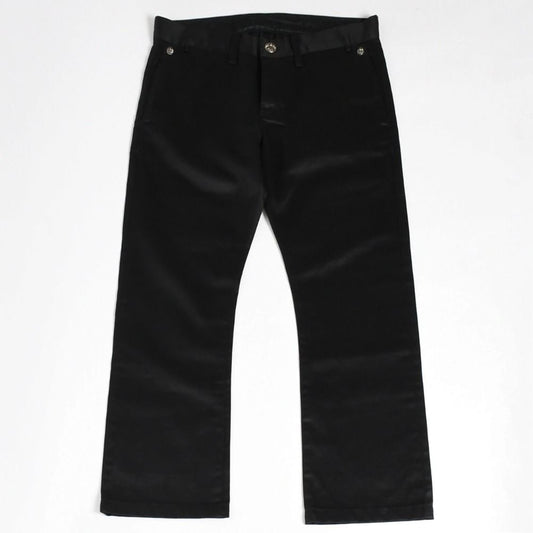 Chrome Hearts Cross Ball Button Chino Pants 32 Scroll Label Black Silver 4