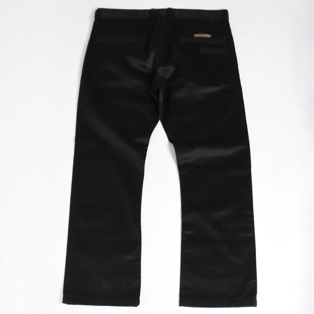Chrome Hearts Cross Ball Button Chino Pants 32 Scroll Label Black Silver 4 — view 2