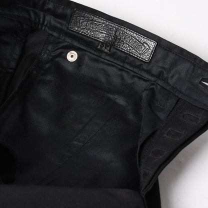 Chrome Hearts Cross Ball Button Chino Pants 32 Scroll Label Black Silver 4 — view 8