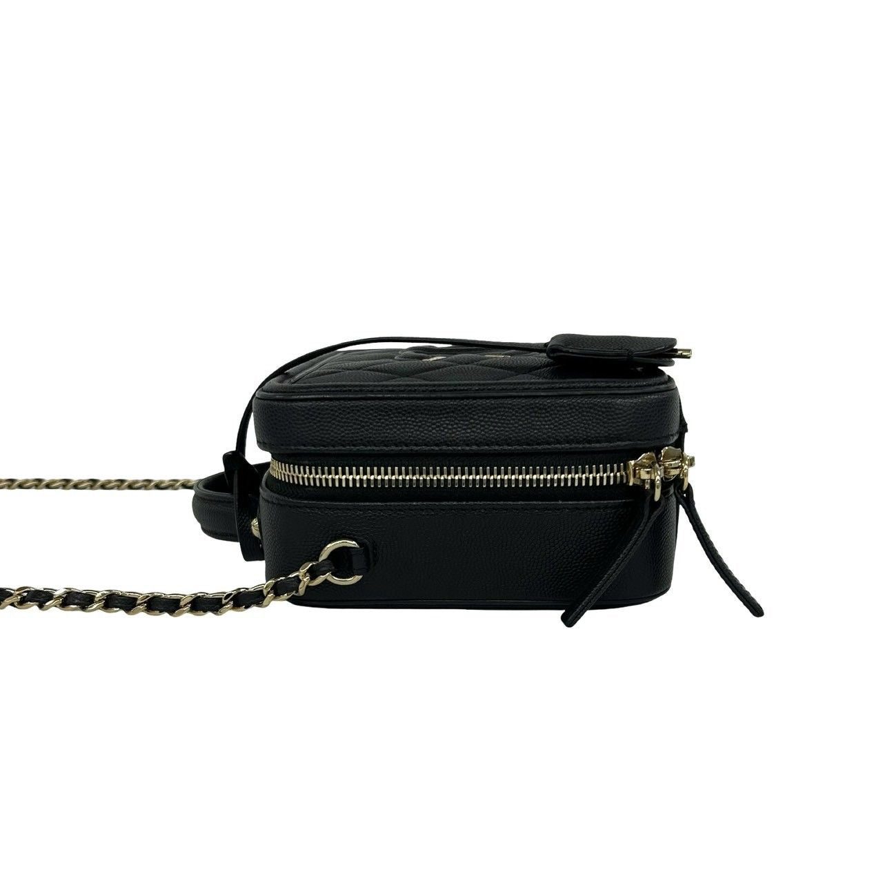 Chanel Card CC Filigree Quilted Caviar Leather 2-Way Shoulder — view 5