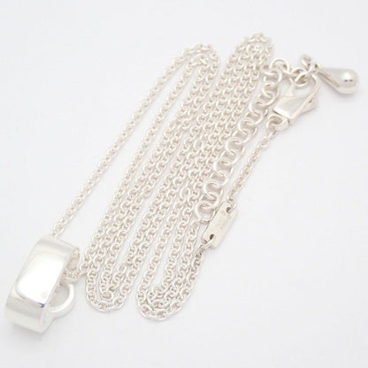 Gucci Interlocking G Cutout Necklace 925 Sterling Silver — view 4