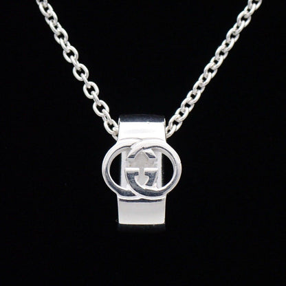Gucci Interlocking G Cutout Necklace 925 Sterling Silver — view 6