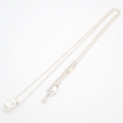 Gucci Interlocking G Cutout Necklace 925 Sterling Silver — view 2