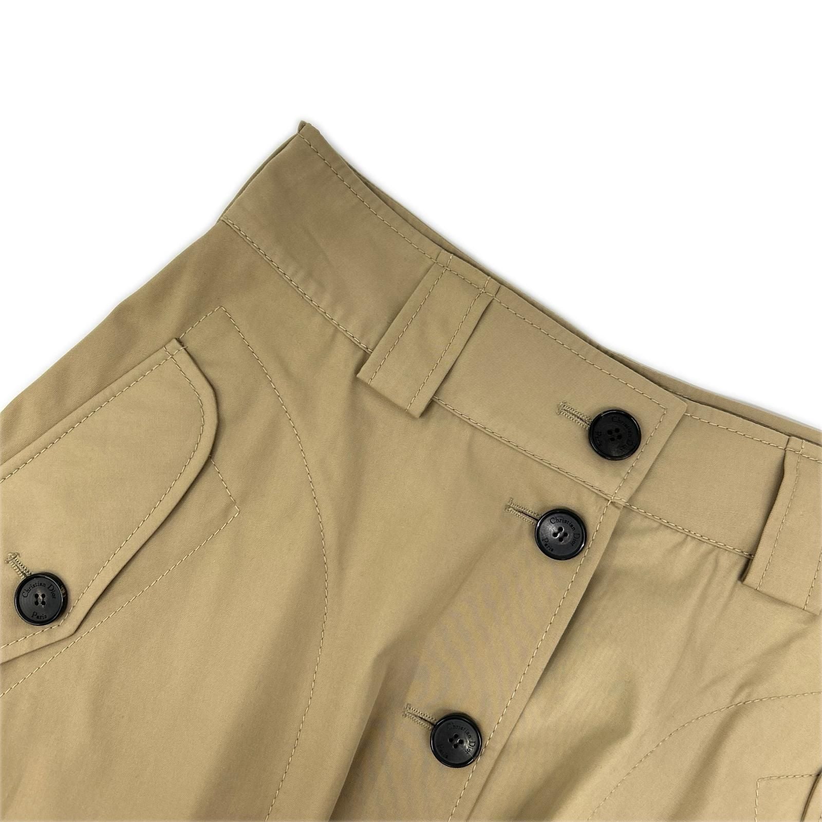 Dior Beige Flare Trench Skirt — view 6