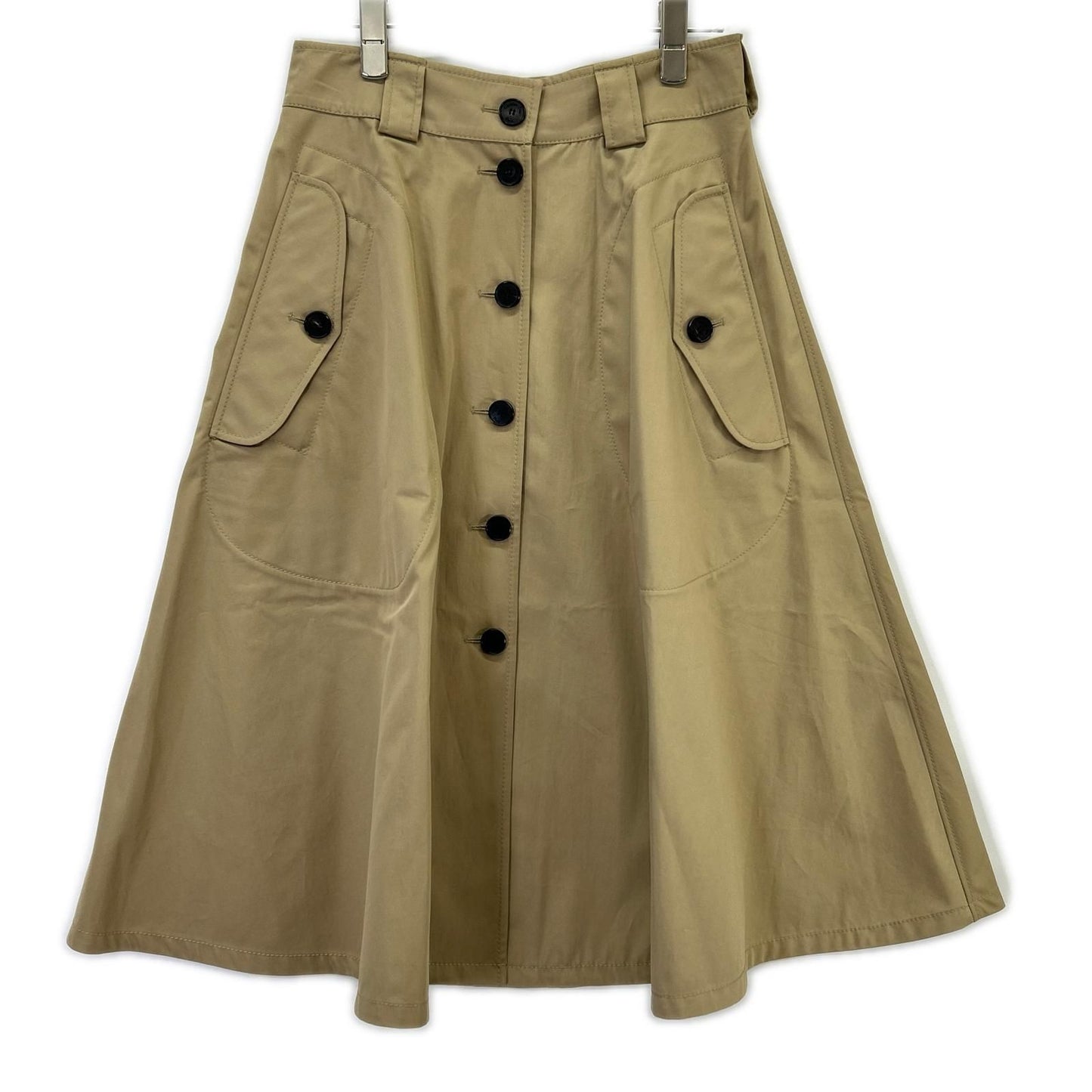 Dior Beige Flare Trench Skirt