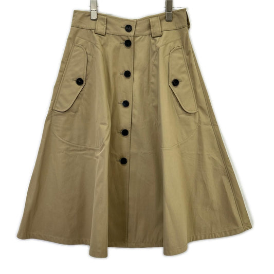 Dior Beige Flare Trench Skirt