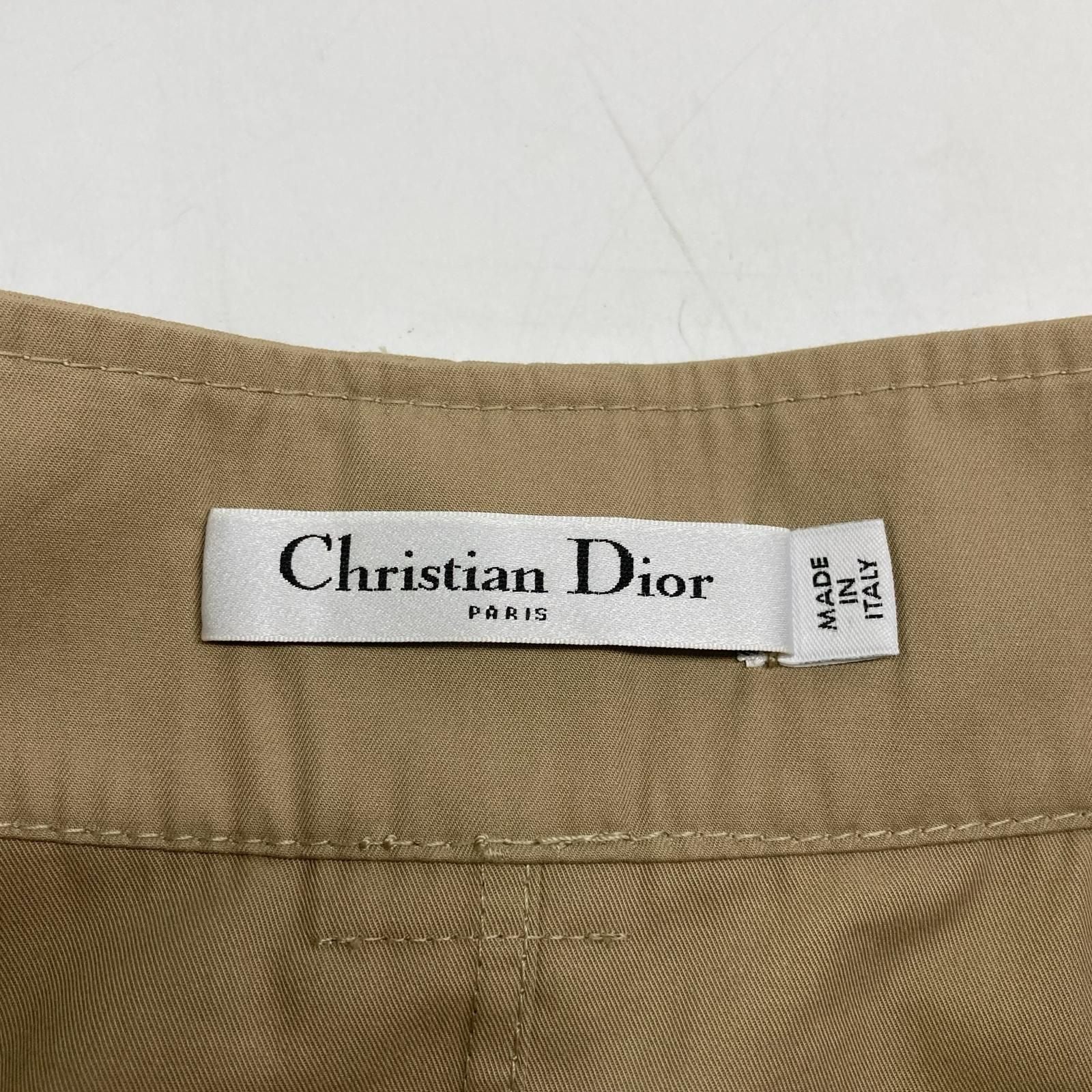Dior Beige Flare Trench Skirt — view 3