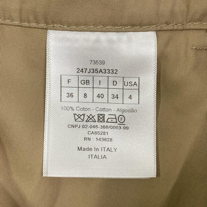 Dior Beige Flare Trench Skirt — view 4