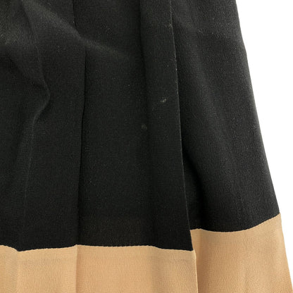Dior Black Bicolor Silk Skirt 34 — view 7