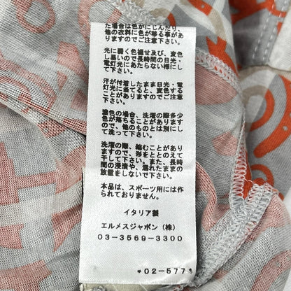 Hermes Gray Orange Horsebit Top XS — view 5