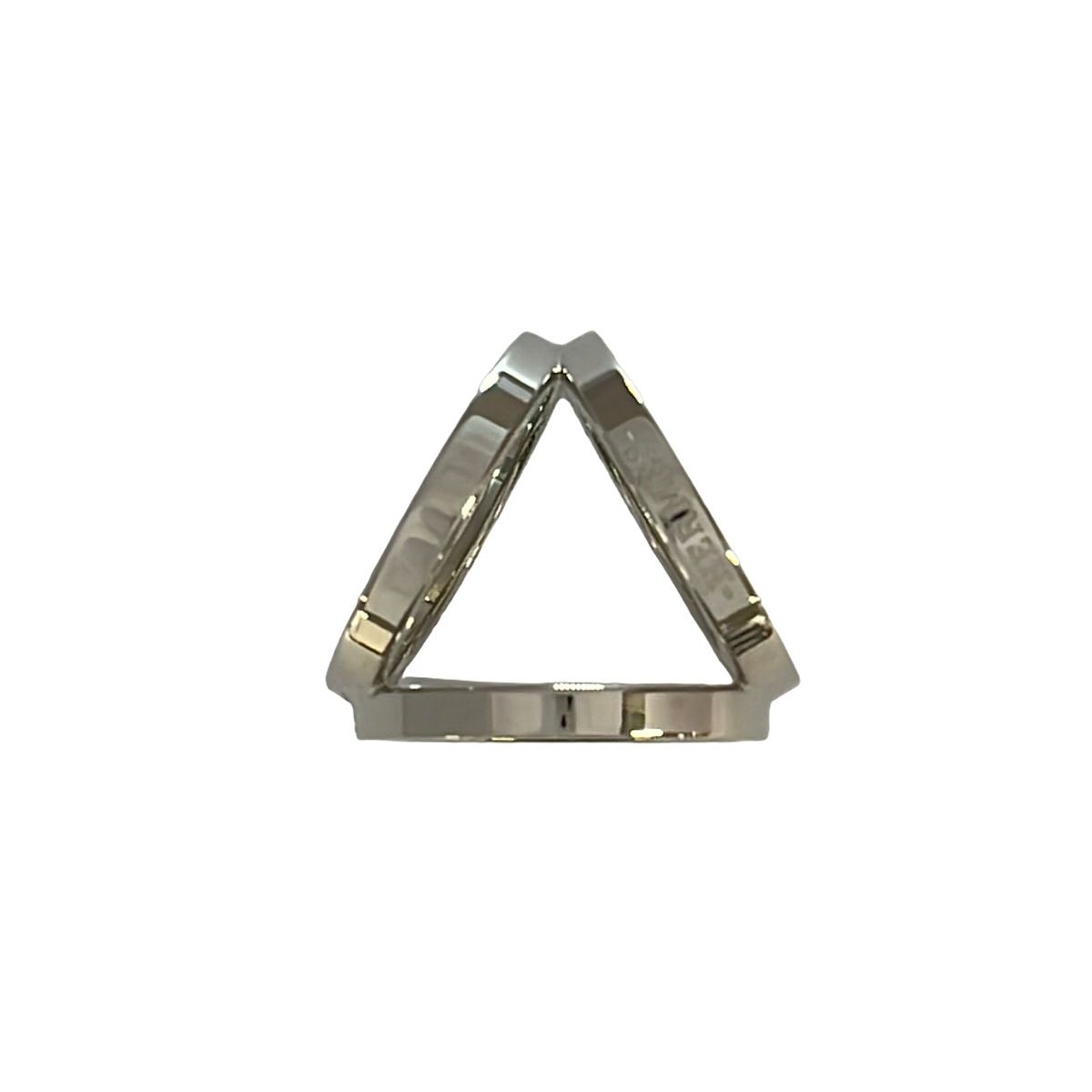 Hermes Scarf Ring Trio Silver — view 3