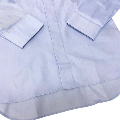 Dior Kept Cotton Shirt Long Sleeve One Point Embroidery Dress 39 Blue — view 5