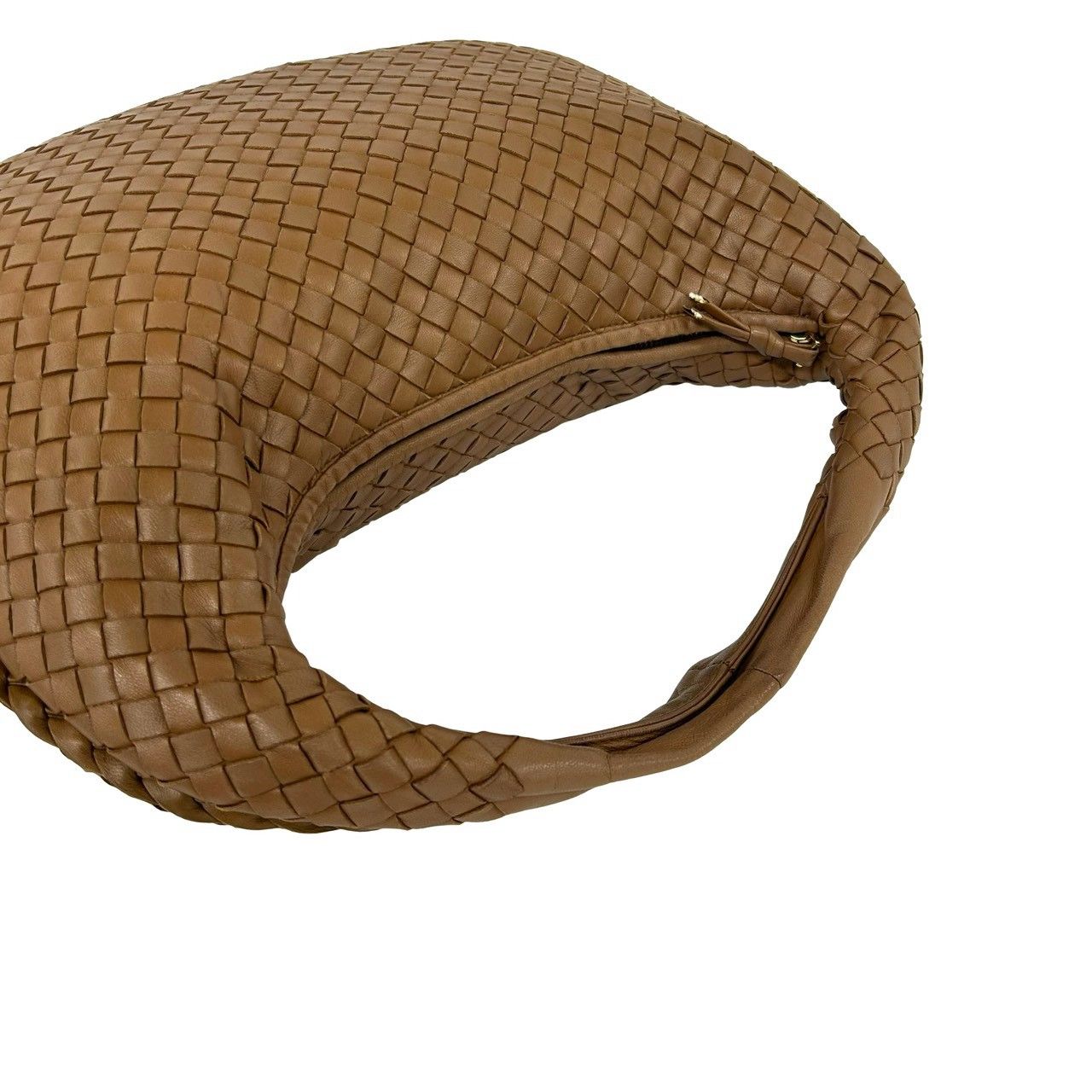 Bottega Veneta Hobo Intrecht Leather Handbag Mini Tote Brown — view 4