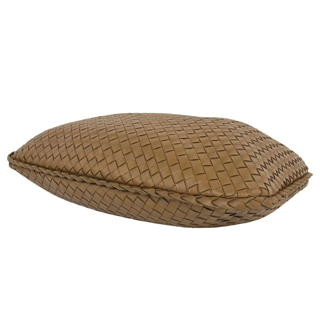 Bottega Veneta Hobo Intrecht Leather Handbag Mini Tote Brown — view 8