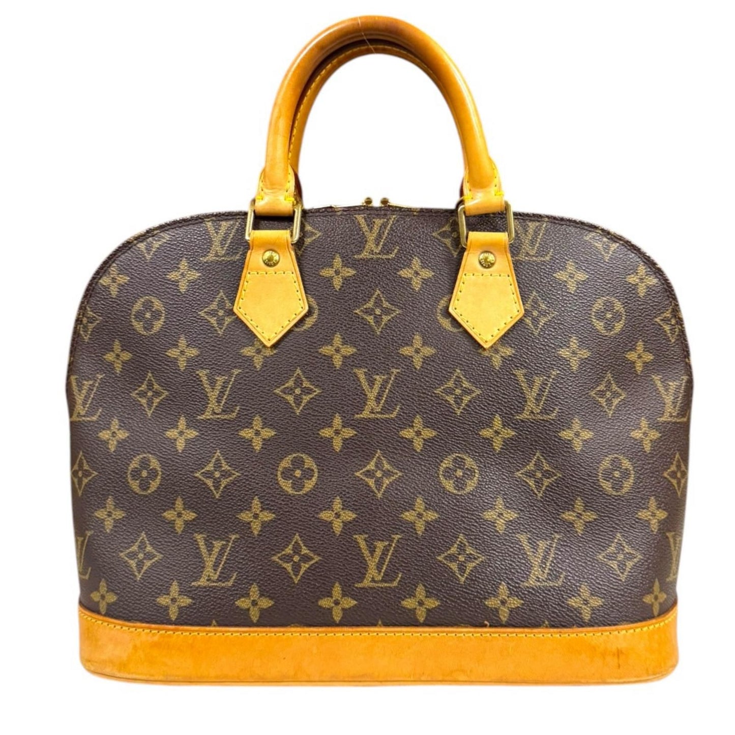 Louis Vuitton Alma Monogram Handbag Canvas Brown