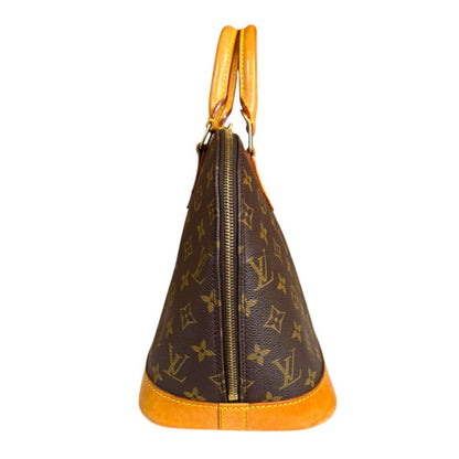 Louis Vuitton Alma Monogram Handbag Canvas Brown — view 5