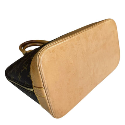 Louis Vuitton Alma Monogram Handbag Canvas Brown — view 6