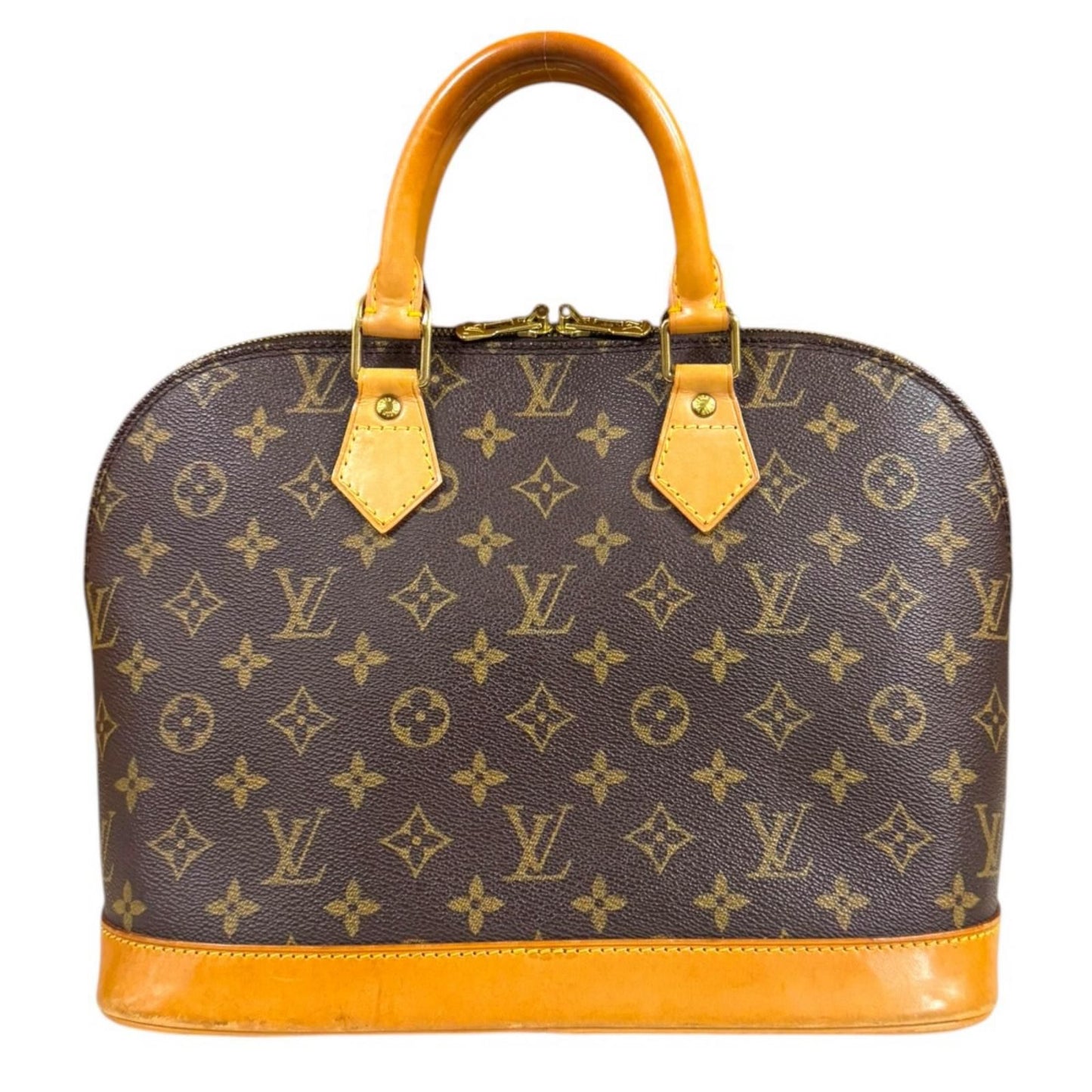 Louis Vuitton Alma Monogram Handbag Canvas Brown — view 3