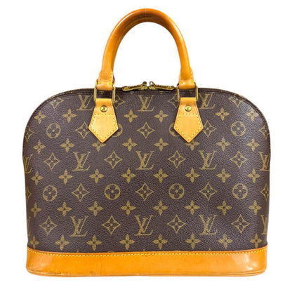 Louis Vuitton Alma Monogram Handbag Canvas Brown — view 3