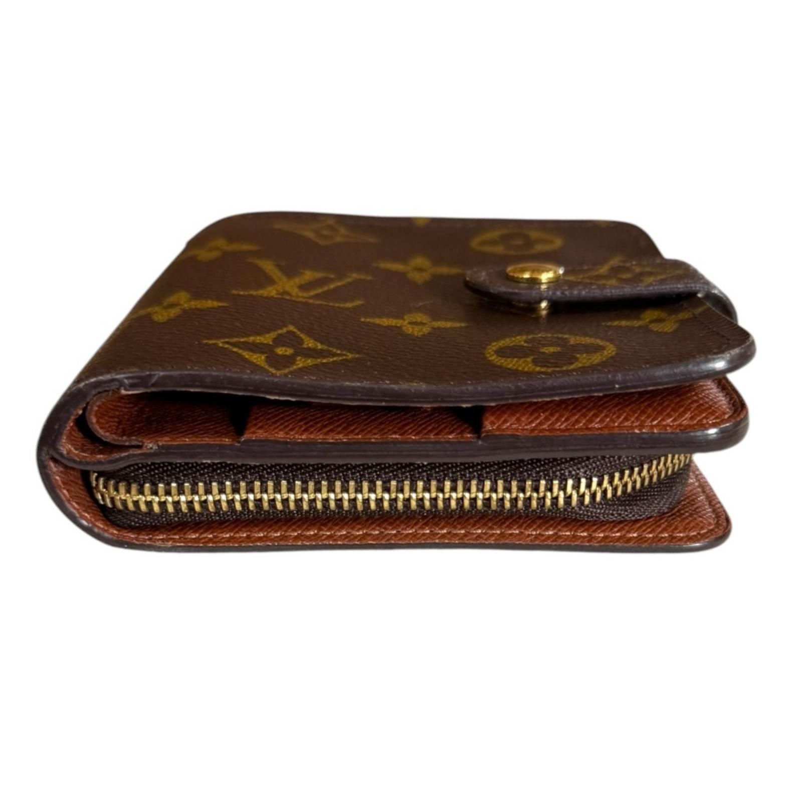 Louis Vuitton Compact Zip Monogram Bi Foldwallet Canvas Second Wallet — view 4