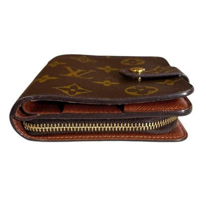 Louis Vuitton Compact Zip Monogram Bi Foldwallet Canvas Second Wallet — view 4