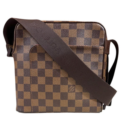 Louis Vuitton Olaf PM Damier Shoulder Bag Canvas Brown