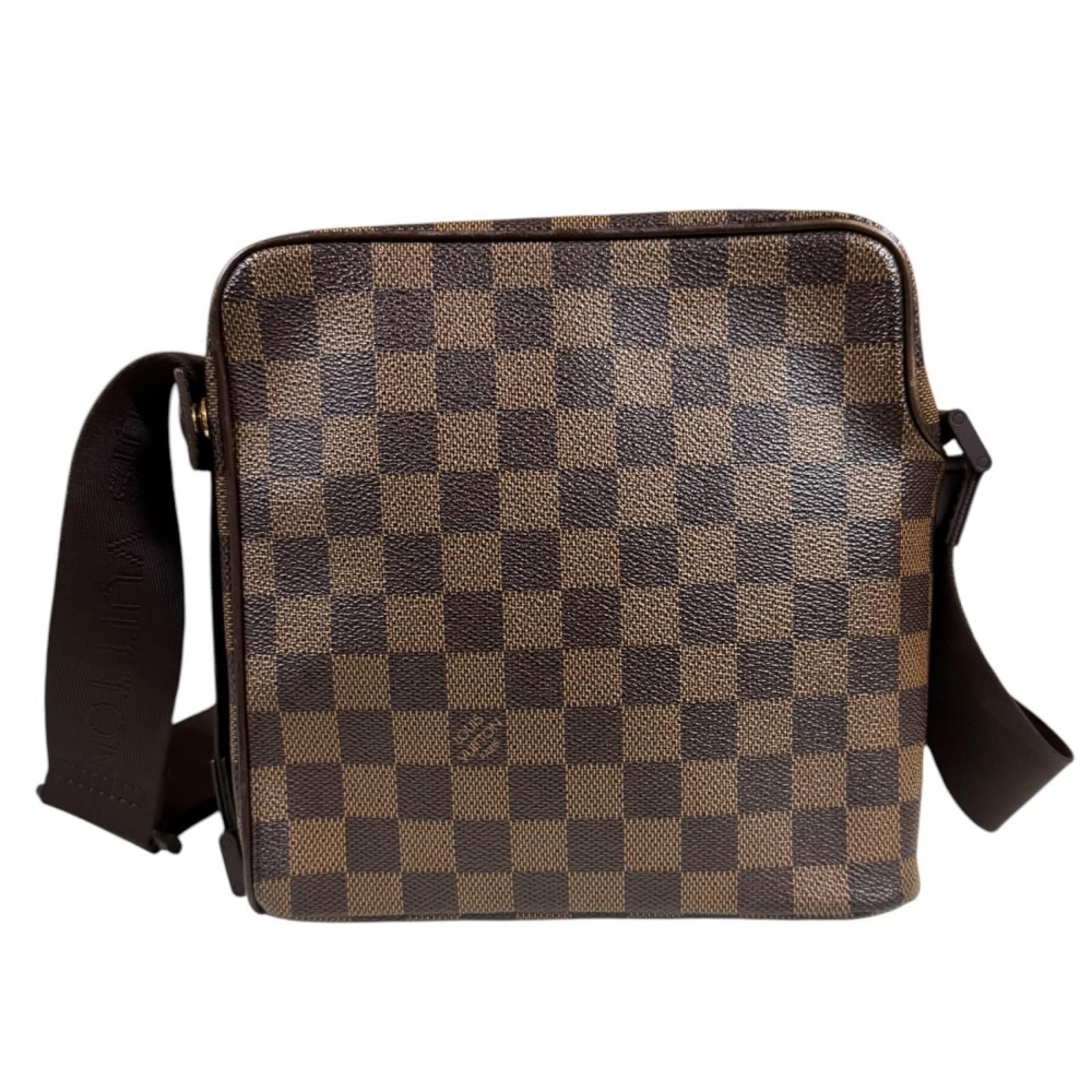 Louis Vuitton Olaf PM Damier Shoulder Bag Canvas Brown — view 3