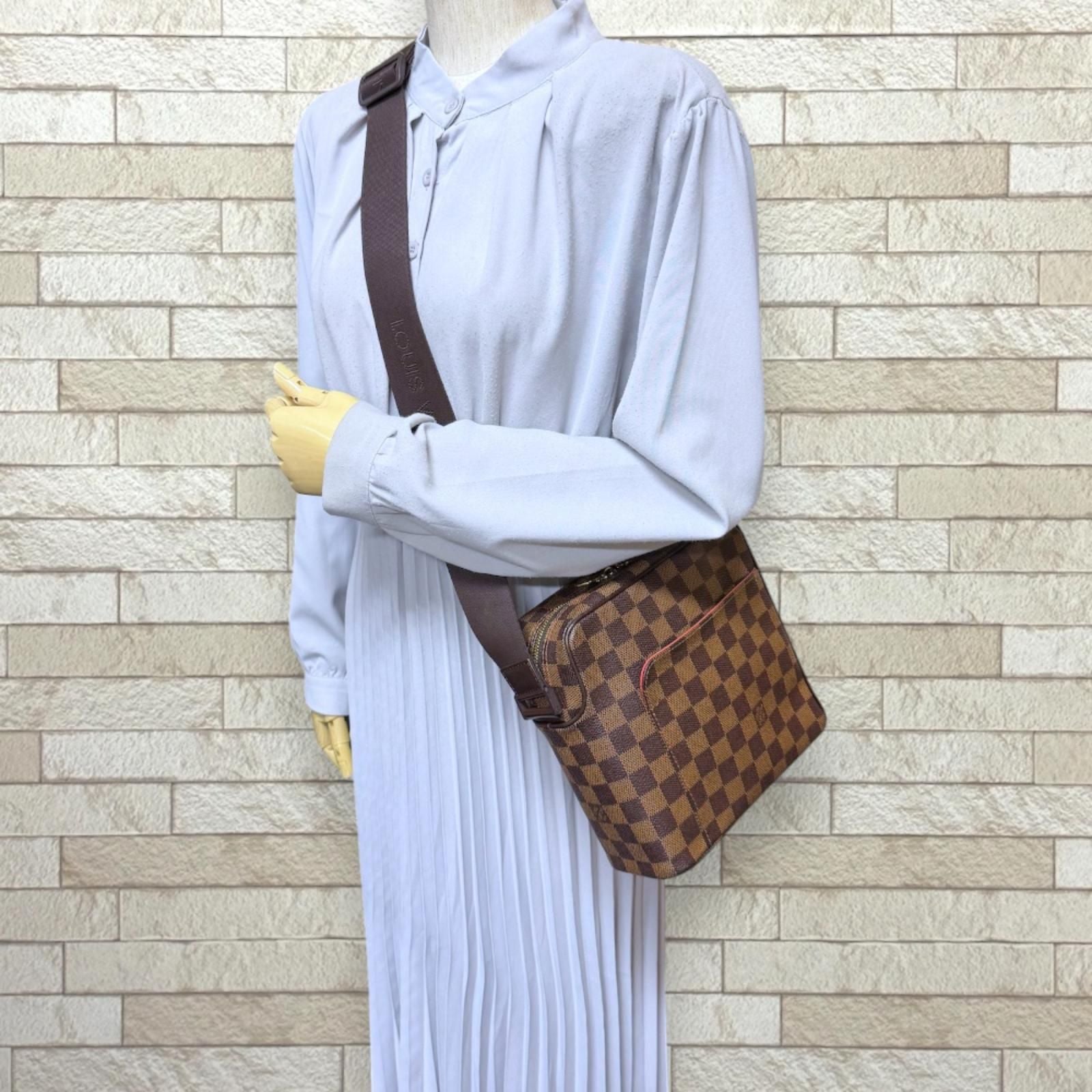 Louis Vuitton Olaf PM Damier Shoulder Bag Canvas Brown — view 2