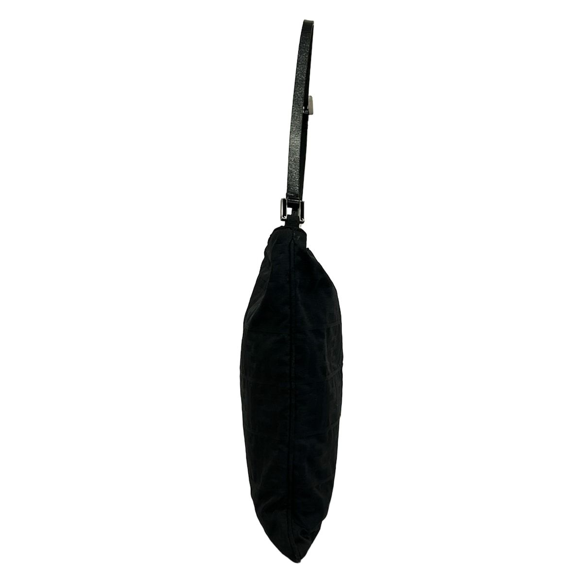 Fendi Shoulder Bag Zucca Pattern Black Leather — view 2