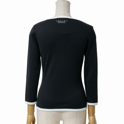 Celine Top S Triomphe Macadam Logo Decoration Stretch — view 3
