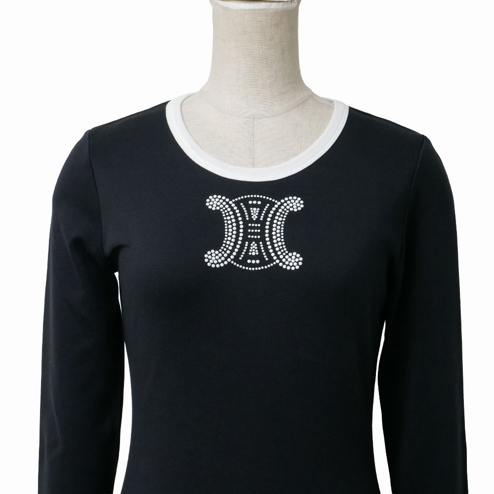 Celine Top S Triomphe Macadam Logo Decoration Stretch — view 2