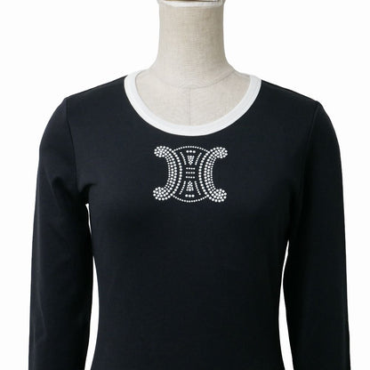 Celine Top S Triomphe Macadam Logo Decoration Stretch — view 2