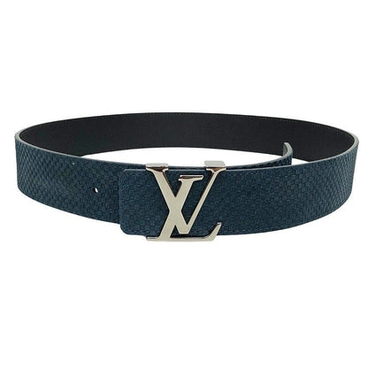 Louis Vuitton Monogram Ceinture Initial Belt 85 Abyss Blue Green Male New — view 2