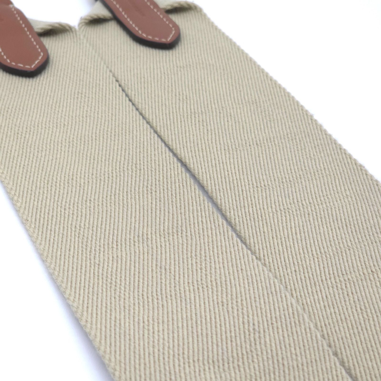 Celine Logo Shoulder wrap Full Beige canvas Brown leather Gold Metal — view 7