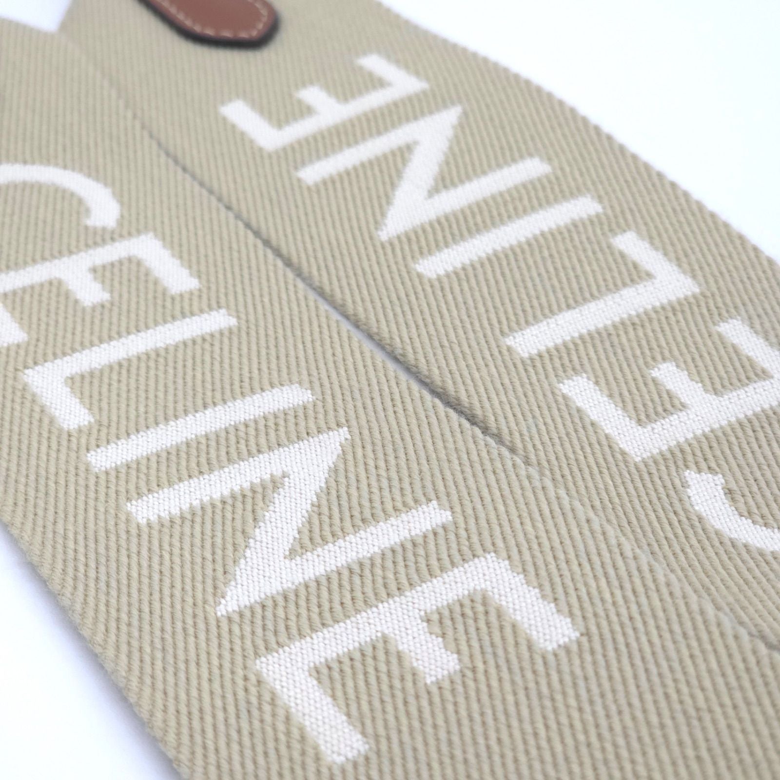 Celine Logo Shoulder wrap Full Beige canvas Brown leather Gold Metal — view 6